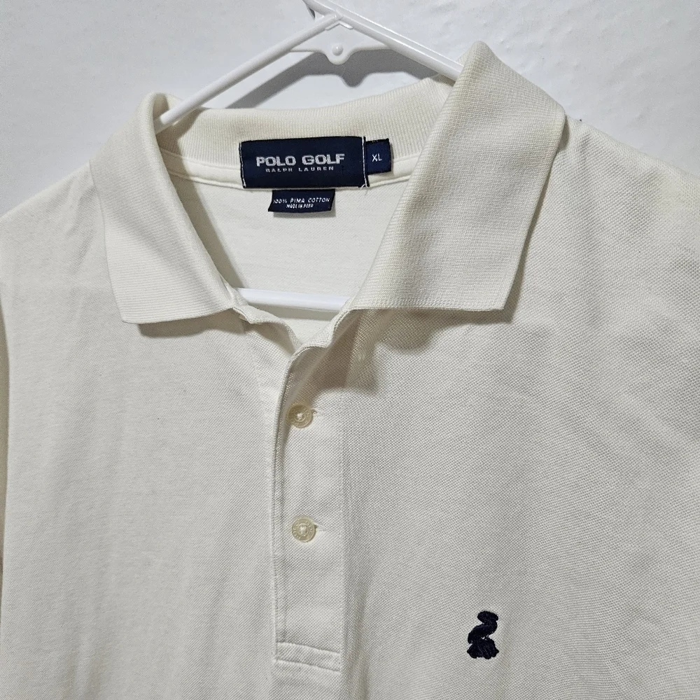 Polo Ralph Lauren Classic fit Men's Short Sleeve Polo Shirt Off White XL Pelican